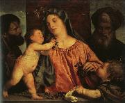  Titian Madonna of the Cherries oil painting on canvas